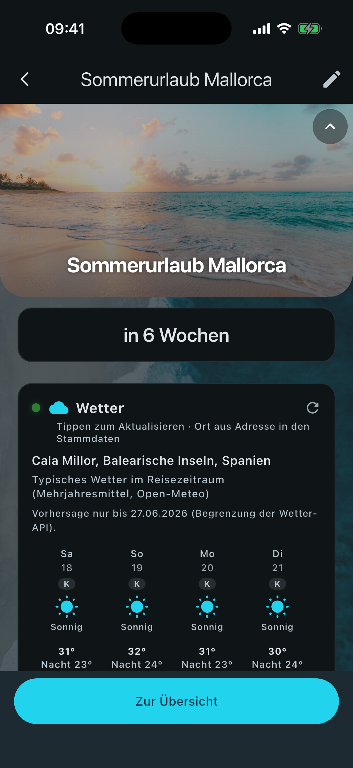 Reisedetails